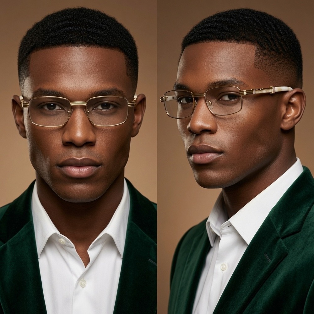 Men Eyewear Music Festivals Create Trendy Seventies Hip Hop Square Clear Lens